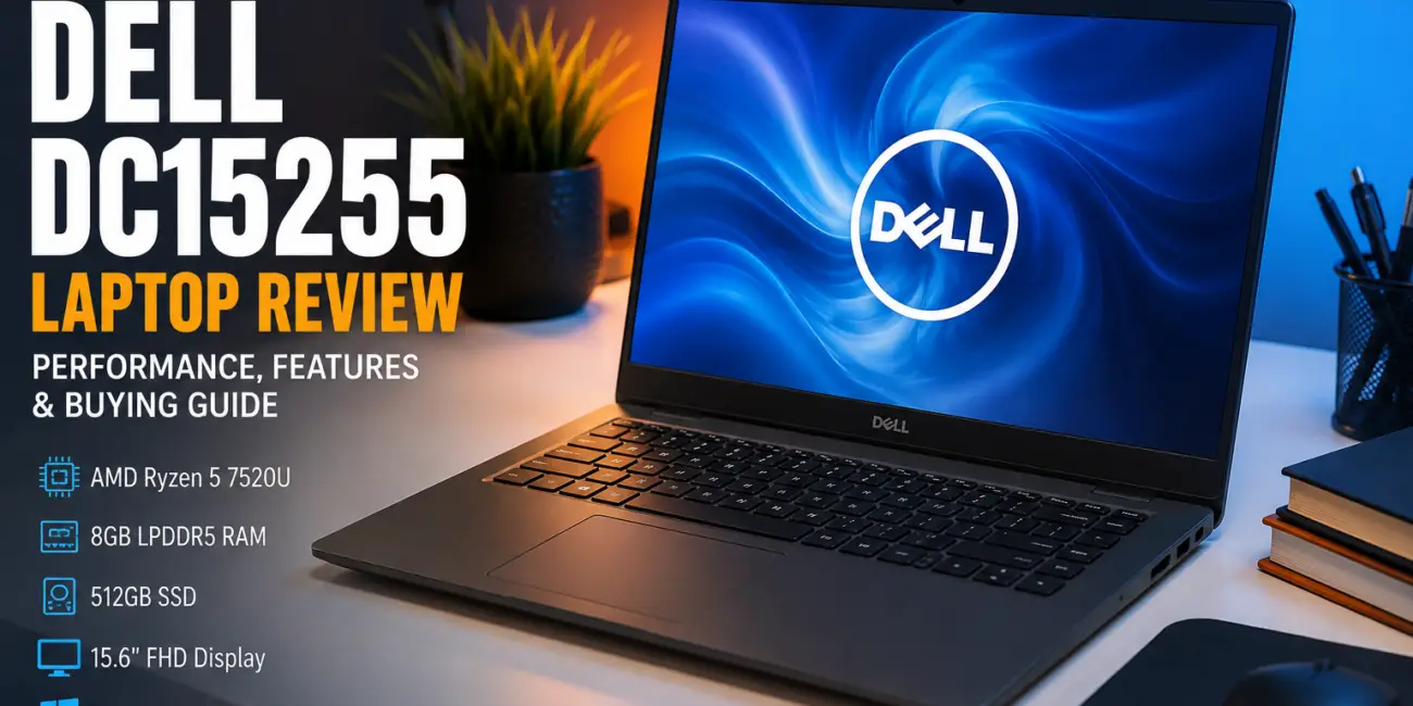 Dell DC15255 laptop review with AMD Ryzen 5, 8GB RAM and 512GB SSD