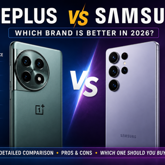 OnePlus vs Samsung smartphone comparison 2026 – best flagship and budget 5G smartphones